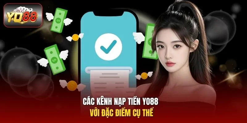 Các kênh nạp tiền Yo88 với đặc điểm cụ thể