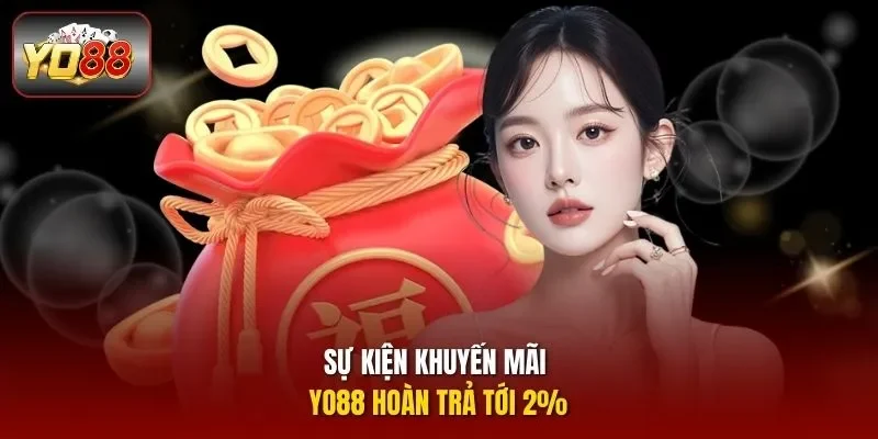 Sự kiện khuyến mãi Yo88 hoàn trả tới 2%